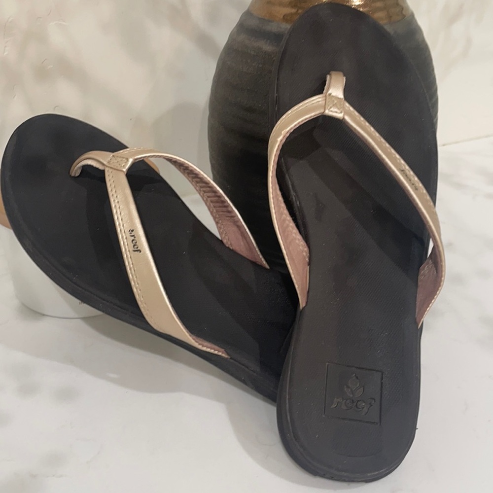 Reef flip flops.